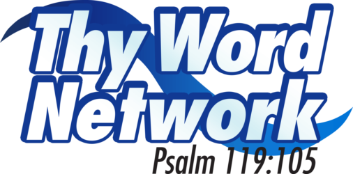 Thy Word Network blue colored logo with Psalm numbers