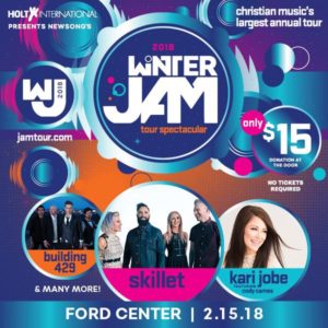 Poster of Winter Jam tour spectacular with details
