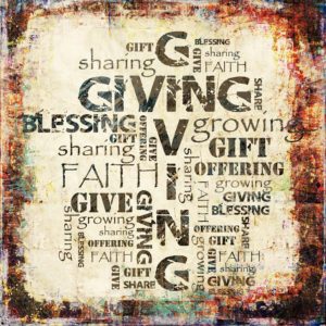 Giving Offering Sharing and Blessing Background