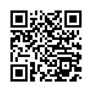 Square shaped black colored QR code